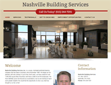 Tablet Screenshot of nashvillebuildingservices.com